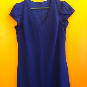 A blue mid dress